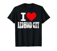Souvenir en Forme de cœur avec Inscription « I Love Redwood City » T-Shirt