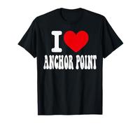 Souvenir en Forme de cœur de l'Alaska avec Inscription « I Love Anchor Point » T-Shirt