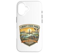 Souvenir Fantaisie Liberty State Park New Jersey Ellis Island Coque pour iPhone 16