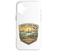 Souvenir Fantaisie Liberty State Park New Jersey Ellis Island Coque pour iPhone 16 Plus