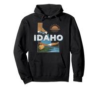 Souvenir fluvial pittoresque des montagnes de pommes de terre de l'État de l'Idaho Sweat à Capuche