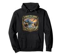 Souvenir Graphique Fantaisie du Parc National du lac Clark de l'Alaska Sweat à Capuche