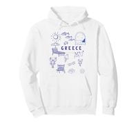 Souvenir Grec, icônes célèbres de Grèce, garçons et Filles Sweat à Capuche
