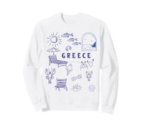 Souvenir Grec, icônes célèbres de Grèce, garçons et Filles Sweatshirt