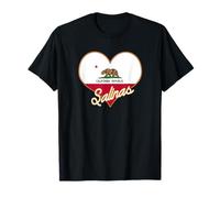 Souvenir « I Love Salinas California Heart in State Flag » T-Shirt