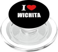 Souvenir « I Love Wichita » PopSockets PopGrip pour MagSafe