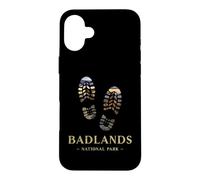 Souvenir imprimé de Bottes de randonnée dans Le Parc National des Badlands Coque pour iPhone 16 Plus