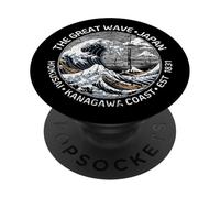 Souvenir Japonais de Kanagawa Hokusai PopSockets PopGrip Adhésif