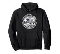 Souvenir Japonais de Kanagawa Hokusai Sweat à Capuche