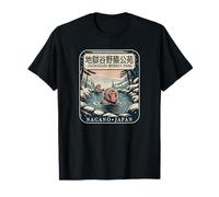 Souvenir Japonais des singes Jigokudani Snow Onsen du Parc de Nagano T-Shirt