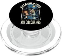 Souvenir Kanji des Sources Chaudes rétro de Kusatsu Onsen Gunma Japan PopSockets PopGrip pour MagSafe