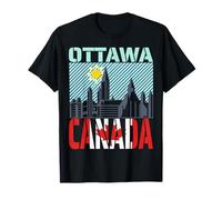 Souvenir marquant de la Ligne d'horizon d'Ottawa, du Canada, de la Campagne et de la Ville T-Shirt