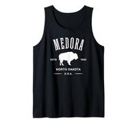 Souvenir Medora avec Motif de Bison du Dakota du Nord 1886 Débardeur