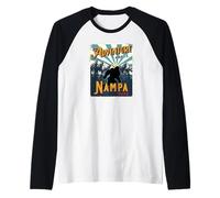 Souvenir Nampa Idaho Sasquatch Bigfoot Big Foot Manche Raglan