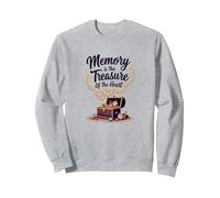 Souvenir nostalgique de la Sensibilisation à la maladie d'Alzheimer Sweatshirt, Unisexe pour Adultes, Gris Chiné, L