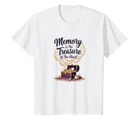 Souvenir nostalgique de la Sensibilisation à la maladie d'Alzheimer T-Shirt, Enfant, Blanc, 10 Ans