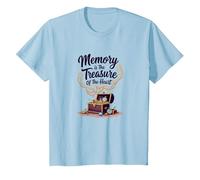 Souvenir nostalgique de la Sensibilisation à la maladie d'Alzheimer T-Shirt, Enfant, Bleu Céleste, 2 Ans