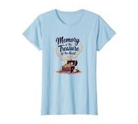 Souvenir nostalgique de la Sensibilisation à la maladie d'Alzheimer T-Shirt, Femme, Bleu Céleste, XS