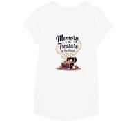 Souvenir nostalgique de la Sensibilisation à la maladie d'Alzheimer T-Shirt, Fille, Blanc, XS