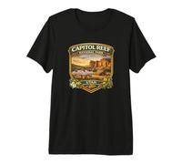 Souvenir Original du Parc National de Capitol Reef en Californie T-Shirt Haut de Gamme