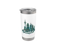 Souvenir Paysage de Francfort Allemagne Voyage Gobelet isotherme en acier inoxydable double paroi