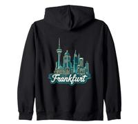Souvenir Paysage de Francfort Allemagne Voyage Sweat à Capuche