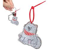 Souvenir Poils d'animal | Charme Porte-Poil De Chat | Porte-Clés en Acrylique Rechargeable Mignon pour Sac À Main Femme Animal Sac À Dos Cartable Jeune