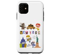 Souvenir pour Enfants New York City Taxi Hot Dogs pour garçons et Filles Coque pour iPhone 11