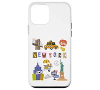 Souvenir pour Enfants New York City Taxi Hot Dogs pour garçons et Filles Coque pour iPhone 12 Mini