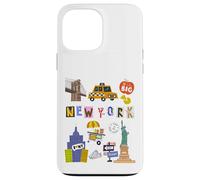 Souvenir pour Enfants New York City Taxi Hot Dogs pour garçons et Filles Coque pour iPhone 13 Pro Max