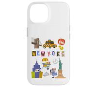 Souvenir pour Enfants New York City Taxi Hot Dogs pour garçons et Filles Coque pour iPhone 14