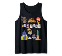 Souvenir pour Enfants New York City Taxi Hot Dogs pour garçons et Filles Débardeur