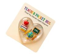 Souvenir pour enseignant - 3 x 3 cm - Cadeaux de fin d'année pour enseignant avec carte de remerciement, ensemble de souvenirs de reconnaissance pour salle de classe | Pour l'école, la salle de classe