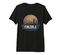 Souvenir rétro avec Horizon du Venezuela T-Shirt Haut de Gamme