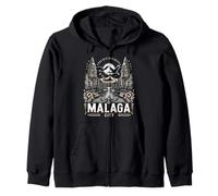 Souvenir rétro de Malaga Espagne | Costa Del Sol Travel Sweat à Capuche