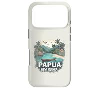 Souvenir rétro de Papouasie-Nouvelle-Guinée Paysage Vintage Coque pour iPhone 17 Pro