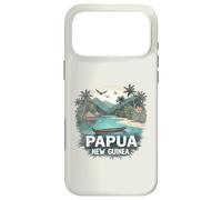 Souvenir rétro de Papouasie-Nouvelle-Guinée Paysage Vintage Coque pour iPhone 17 Pro Max