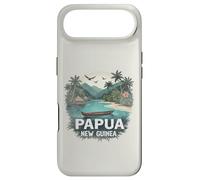 Souvenir rétro de Papouasie-Nouvelle-Guinée Paysage Vintage Coque pour iPhone Air