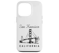 Souvenir rétro de San Francisco California Golden Gate Bridge Coque pour iPhone 13 Pro