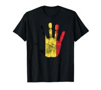 Souvenir rétro Drapeau Belge Amour Main T-Shirt