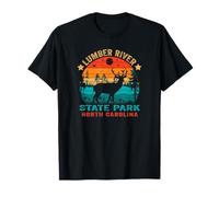 Souvenir rétro du Coucher de Soleil du Parc d'État de Lumber River en Caroline du Nord T-Shirt