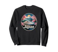Souvenir rétro du train à balles japonais Shinkansen Mt. Fuji Sweatshirt