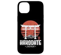 Souvenir rétro Fukuoka Japon Torii Gate Japonais Kanji Coque pour iPhone 14 Plus
