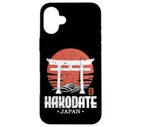 Souvenir rétro Hakodate Japon Torii Gate Japonais Kanji Coque pour iPhone 16 Plus