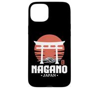 Souvenir rétro Nagano Japon Torii Gate Japonais Kanji Coque pour iPhone 15 Plus