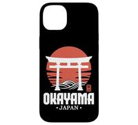 Souvenir rétro Okayama Japon Torii Gate Japonais Kanji Coque pour iPhone 14 Plus
