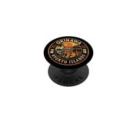 Souvenir rétro Okinawa Shisa Lion Voyage Ryukyu Islands PopSockets PopGrip Adhésif