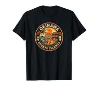 Souvenir rétro Okinawa Shisa Lion Voyage Ryukyu Islands T-Shirt