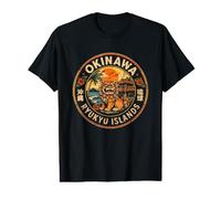 Souvenir rétro Okinawa Shisa Lion Voyage Ryukyu Islands T-Shirt Graphique avec Valeur