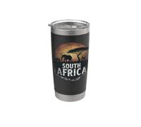 Souvenir rétro paysage d'Afrique du Sud Gobelet isotherme en acier inoxydable double paroi